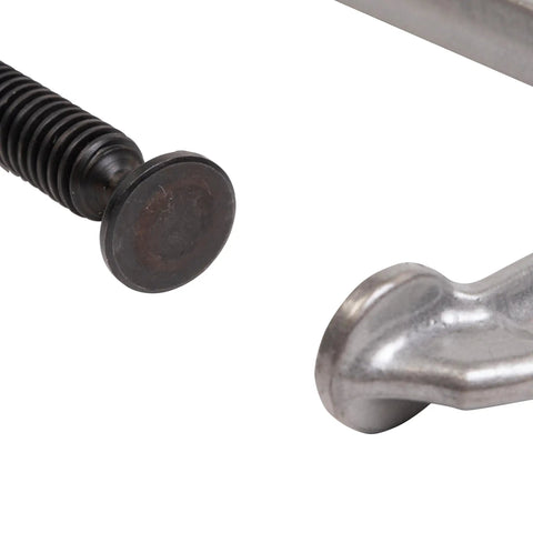 Close-up of Heavy Duty C Clamp components showing durable screw handle and metal pressure pad for gripping.