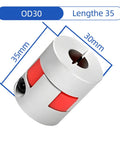 D30 L35 Flexible Shaft Coupling Aluminum Plum Connector Bore 8Mm To 14Mm No Backlash Torque Transmission for CNC and 3D Printers
