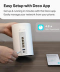 Deco 7 Pro Tri Band WiFi 7 Mesh System For Whole Home Coverage With Six Stream Speeds And Ten Gbps Wired Backhaul device setup