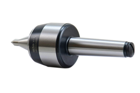 3MT Long Nose High Speed CNC Live Center Medium Duty Morse Taper 3, side view, steel construction, 60 degree point