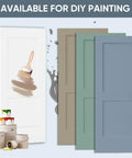 36 By 84 Inch Sliding Barn Door Kit, White Primed Composite Interior Slab With 2 Panels, Preassembled Solid Core, Paintable Surface.