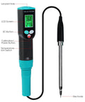 2 In 1 Soil EC And Temperature Meter With IP67 Waterproof Probe Portable Digital EC Tester For Gardeners And Farmers
