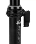 Close-up of Coast Suspension Dropper Post With Air Suspension For Gravel And MTB External Routing 100mm Travel 27.2mm Diameter