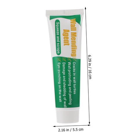 DIY Self Adhesive Wall Repair Cream Kit With Quick Drying Paste For Cracks And Holes tube with dimensions