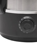 Close-up of stainless steel boiler with temperature control dial, Commercial Electric Hot Water Dispenser 2200W 3.4 Gal Capacity
