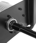 Close-up of 1500W Electric Post Hole Digger Earth Auger With 6 Inch Bit Set mechanism and safety lock feature