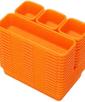 42 Pack Tool Box Organizer With Interlocking Tool Tray Dividers For Drawer Storage In Rolling Tool Chest Cart Or Workbench Orange