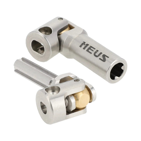 Hardened Stainless Steel Driveshaft Fits Traxxas 1/18 Trx4M Rc Crawler Upgrade Parts Sick Smooth Ride Spline Coupling Universal Joint detail