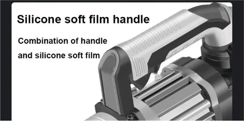 Silicone soft film handle detail on AOXHUGB Electric Rebar Bender And Hydraulic Pliers Cutter with four hole pump body.