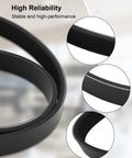 Heavy Duty Serpentine Belt For Your Ride 252122GGA1 K060396A close-up of V ribbed design showcasing the durable rubber material.