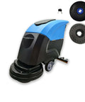 Commercial Floor Scrubber With 20 Inch Cleaning Path Dual Tank System 50L Fresh Water 40L Waste Water Boss Level Auto Industrial Machine