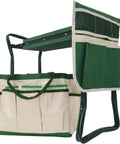 Built Tough Garden Kneeler And Seat Foldable Stool With Large Tool Pouch And Storage Bag Space Saving Design