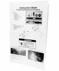 Instruction sheet for Top Shelf Washer Tub Shaft And Bearing Replacement Kit Compatible With W10435302 Ap5325033 Ps3503261 detailing parts and procedure.