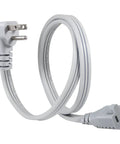 Beefed Up Heavy Duty 3 Foot Appliance Extension Cord 14 AWG 3 Prong Flat Wire SPT 3 Grounded Cable For Major AC Unit Air Conditioner Refrigerator