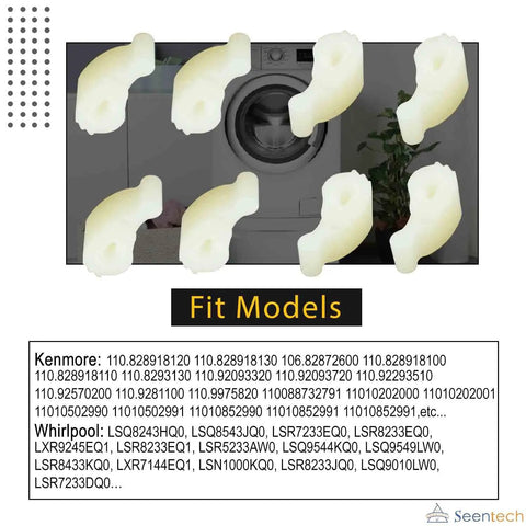 Image showing Eight Pack Washer Agitator Dogs Replacement Kit For Whirlpool Kenmore And Compatible Top Load Washers