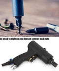 Heavy Hitter Air Impact Wrench Pneumatic Fastening Tool 65 Nm 8000 Rpm For Auto Repair And Shop with screws and bits.