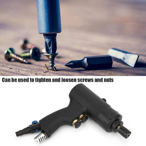 Heavy Hitter Air Impact Wrench Pneumatic Fastening Tool 65 Nm 8000 Rpm For Auto Repair And Shop with screws and bits.