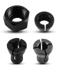 Collet Kit For Drill Chuck Fit For 3621 3621A 3620 RP0900K One And One Quarter HP High Speed Stable Fix, 4 black metal collets