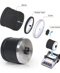 Rock Polisher Tumbler Kit For Gem Making And Geology Hobby Easy Rotary Stone Polisher components illustration