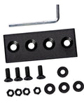 Heavy Duty Track Connecting Brace Set For Barn Door Flat Track Bracket Connector With Carbon Steel Mending Plates And Sturdy Screws