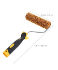 Pineapple Texture Sponge Paint Roller for Walls, 6.29 in foam roller with black handle for DIY decor projects.