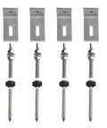 Easy Install No Fuss M10 Stainless Steel L Bracket Solar Mounting Kit for trapezoidal metal roofs with EPDM seal