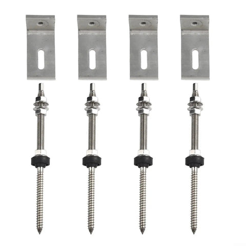 Easy Install No Fuss M10 Stainless Steel L Bracket Solar Mounting Kit for trapezoidal metal roofs with EPDM seal