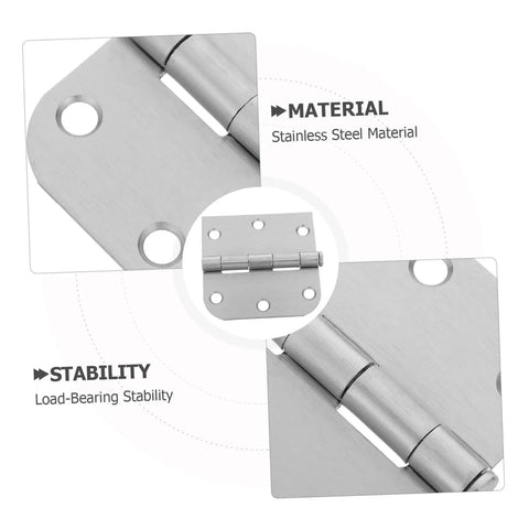 Heavy Duty Stainless Steel Door Hinges For Wood Interior Doors Featuring Built Tough Design And Zero Hassle Mounting For No Sweat Alignment And Smooth Daily Swings At Home Base, close-up view highlighting material and load-bearing stability.