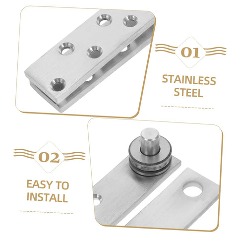 Hidden Door Pivot Hinge System For Secret Bookcase Doors, 360 Degree Stainless Steel Concealed Hinge, Heavy Duty, close-up