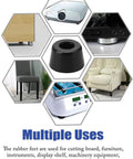 40 Piece Rubber Feet Bumper Set With Metal Washer For Furniture Appliances Electronics Protect Floors Non Marking Anti Slip Leg Pads D16x14x10mm applications