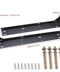 Beefy L Shaped Wall Mounted Shelf Brackets Thickened Invisible Design Sturdy Heavy Shelving Supports with screws and anchors
