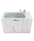 30X52 Transfer Walk In Bathtub With Microbubble Hydrotherapy Fast Fill Faucet And Right Dual Drain for effortless wheelchair access