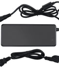 54.6V 2A Electric Scooter Charger For 48V Li-Ion Batteries, 120W Power Supply With GX16 M16 3 Prong Connector, power cords visible