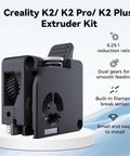 K2 Plus Extruder Kit Upgrade With Dual Gear Feed And Filament Break Sensor, 6.25 To 1 Ratio, 80N Push Force, 1.75mm Filament, Drop In For K2 And K2 Pro Combo, Smooth Reliable Filament Feed Upgrade, black extruder unit