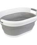Collapsible Laundry Basket 39L 10.3 Gallon Portable Sink Multipurpose Plastic Bin Hamper Ice Bucket Camping Essential Gear for Outdoor Trips