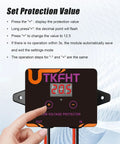 User adjusting settings on Badass Waterproof Dc 12-36V Low Voltage Protector And Battery Disconnect Switch for solar use.