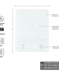 Digital Waterproof Kitchen And Food Scale IPX7 With LED Display 11 lb max, showcasing waterproof design and tempered glass surface.