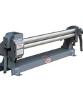 Heavy Duty Slip Roll Machine 36 Inch Wide For Sheet Metal Curving Up To 0.06 Inch Thick Ideal For Workshops HVAC And Fabrication Shops Manual Rollers For Quick Smooth Bends, front view of metal slip roll on stand