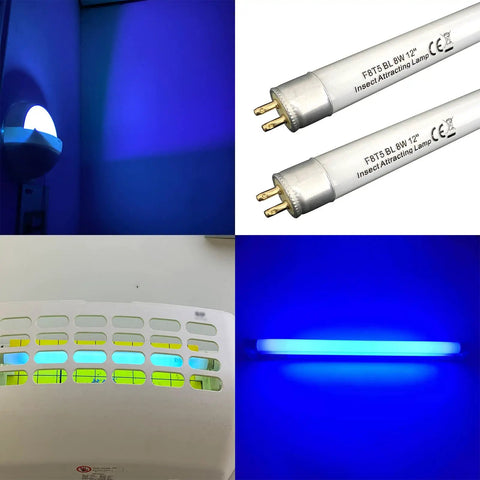 12 Inch F8T5 Black Light Blue Replacement Bulbs 365 To 368nm T5 Linear UV Lamps for wall sconce and fly light machines
