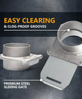Two 4 Inch Aluminum Blast Gates With Anti Clog And Air Leak Seal For Dust Collection 2 Pack Dial In Airflow To Maximize Dust Extraction