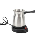 Turkish Coffee Maker 600ML Stainless Steel Electric Kettle With Large Capacity For Coffee Tea And Milk Ergonomic Anti Scald Handle Pot Warmer US Plug Do It All Kitchen Gadget