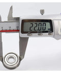 Measuring Four Pack Heavy Duty SF608ZZ Flanged Ball Bearings Stainless Steel Double Shielded Motor And Fan Parts at 22mm.