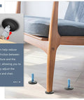 Beefy Heavy Duty Adjustable Furniture Leveling Feet Set M8 Threaded Screws For Tables And Chairs ABS And Iron Construction Anti Friction Design For Stable No Slip Sturdy Support under chair leg