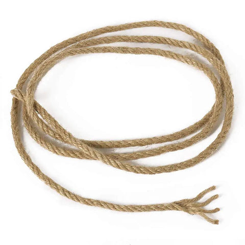 5mm Jute Rope 100 Feet 4-Ply Twisted Beefy Heavy Duty Thick Twine for Gardening Crafting Bundling Cat Scratching Posts Home Decor