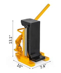 Heavy Duty Air Hydraulic Toe Lift Jack Built Tough For Garage Crews Up To 22K Lbs Capacity, 13.1 x 10 x 7.4 inches design.