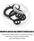 17 Piece Floor Jack Seal Kit For Horizontal 3 Ton Hydraulic Jacks Oil Seal O Rings Replacement Set Universal Repair Kit rings