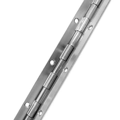 Piano Hinge 24 Inch Heavy Duty 0.06 Inch Thick 304 Stainless Steel Continuous Hinge With Polished Finish For Cabinets And Doors