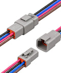 Heavy Duty Premium 10AWG 4 Pin DTP Wire Connector Kit Drop In Ready Harness featuring UL3266 rating and IP68 seals.