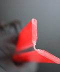 4 Pack 12 Inch Transparent Acrylic Piano Hinges With Self Adhesive Backing shown in detail angle, demonstrating ultra slim profile