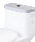 Replacement Ceramic Toilet Lid For TB346 White shown on a toilet tank, easy install, chip resistant, compatible with EAGO TB346, Fresca FTL2346.